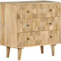 vidaXL Schubladenschrank 70x35x70 cm Massivholz Mango