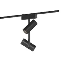 LEDKIA LED-Strahler Doppelt Madat für Magnetschiene 25mm SuperSlim 16W 48V Schwarz 2700K Warmweiß