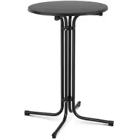 Helloshop26 Stehtisch klappbar Durchmesser 70 cm schwarz 14_0002375
