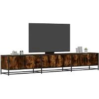 vidaXL TV-Schrank Räuchereiche 240x35x41 cm Holzwerkstoff