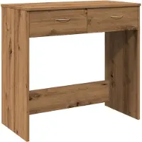 Helloshop26 - Schreibtisch Tisch Arbeitsplatz Computermöbel Arbeitszimmermöbel handgefertigte Eiche 80 x 40 x 75 cm Holzwerkstoff 02_0023560