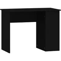 Helloshop26 - Schreibtisch Tisch Arbeitsplatz Computermöbel Arbeitszimmer 100 x 55 x 75 cm schwarzes Holzwerkstoff 02_0023891