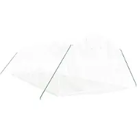 Helloshop26 - Gewächshauszelt für Pflanzen Blumen und Gemüse mit Stahlrahmen 24 m2 8 x 3 x 2 m weiß 02_0044565