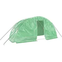 Helloshop26 - Gewächshauszelt/Überdachung für Pflanzen Blumen und Gemüse mit Stahlrahmen 10 m2 5 x 2 x 2,3 m grün 02_0044528
