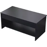 Happy Garden Couchtisch mit hochklappbarer Platte schwarz HEDDA