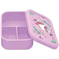 SASSI JUNIOR Lunchbox - - Funkelnde Einhorn - Silikon - Widerstandsfähig - Praktisch