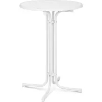 Helloshop26 Stehtisch klappbar Durchmesser 80 cm weiß 14_0002376