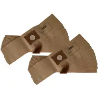VHBW 20x Staubbeutel kompatibel mit Holland Electro S 38, S 35, Sweefty 1500, S 20, S 30 Staubsauger - 28cm x 19,5cm Sandfarben