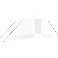Helloshop26 - Gewächshauszelt für Pflanzen Blumen und Gemüse mit Stahlrahmen 10 m2 5 x 2 x 2,3 m weiß 02_0044527