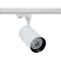 LEDKIA 3-Phasenstromschiene LED-Strahler 30W Vulcan Weiss 3000K Warmweiß