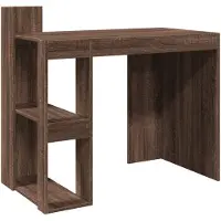Helloshop26 - Schreibtisch Tisch Arbeitsplatz Computermöbel Arbeitszimmer Eiche 103,5 x 56,5 x 94 cm Holzwerkstoff braun 02_0023606