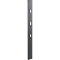Helloshop26 Kleiderbügel Garderobe Wandkleiderhaken Wandpaneel 170 cm grau 03_0002144