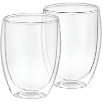 Cheffinger 2er Set Gläser 350ml Doppelwandig