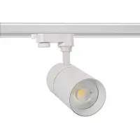 LEDKIA 3-Phasenstromschiene LED-Strahler 30W Dimmbar Mallet Weiss 5000K Kaltweiß