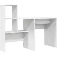 vidaXL Schreibtisch Weiß Holzwerkstoff 131,5 x 50 x 106,5 cm