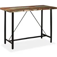 Helloshop26 Hochbartisch Stehtisch Bistro massives Recyclingholz 150 cm 0902084