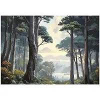 WALLARENA FOTOTAPETE 3D Effekt Wald Natur 300x210