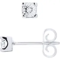 Diadema - Ohrringe mit Diamanten - Illusion - Weißgold