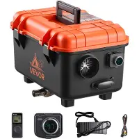Vevor Dieselheizung Lufterhitzer 5-8KW DC 12 V/24 V tragbare Standheizung (All in One) mit Fernbedienung und LCD-Bildschirm