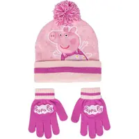 Pipsa Possu Mütze und Handschuhe, Rosa