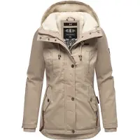 MARIKOO Winterjacke "Bikoo" mit Kapuze sportliche Damen Outdoor Baumwolljacke mit Kapuze