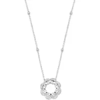 Orphelia 'Onyx' Damenkette mit Anhänger aus 925er Sterlingsilber – Silber ZH-7127