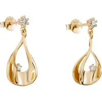 Orphelia 'Etoile' Damen Ohrhänger aus 925er Sterlingsilber - Gold ZO-7524/G
