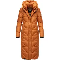 NAVAHOO Steppmantel "Waffelchen" Wintermantel mit Gehschlitzen und Kapuze