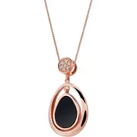 Orphelia 'Alda' Damen 925 Sterling Silberkette mit Anhänger - Rose ZH-7470
