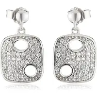 Orphelia Damen 925 Sterling Silber Tropfenohrringe - Silber ZO-5098