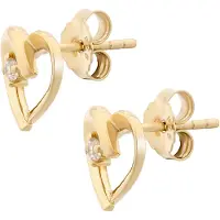 Orphelia 'Mera' Damen Ohrstecker aus 925er Sterling Silber - Gold zo-7370 G