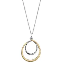 Orphelia 'Bastien' Damenkette mit Anhänger aus 925er Sterlingsilber – Silber/Gold ZH-7499