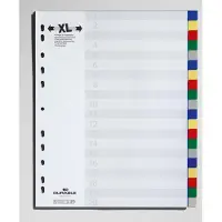 Durable 6759, Leerer Registerindex, Polypropylen (PP), Mehrfarben, Porträt, A4, 245 mm