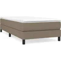 vidaXL Boxspringbettgestell Taupe 90x190 cm Stoff