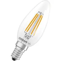 Osram LED Leuchtmittel LED CLASSIC B ENERGY EFFICIENCY A 2.2W 827 Clear E14 Warm weiß 4099854338717