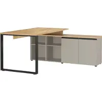 Novel Winkelschreibtisch DELTONA - B/H/T ca. 160.00x74.00x160.00
