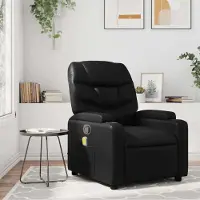 vidaXL Best Möbel Massagesessel Schwarz Kunstleder - Fernseh- & Relaxsessel Cloris Neu9542257 1parcel