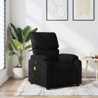 vidaXL Design Massagesessel Schwarz Stoff - Fernseh- & Relaxsessel 2025 Neu5260221 1parcel