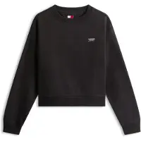 Tommy Hilfiger Schwarzes Baumwoll-Damen-Sweatshirt