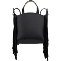 Karl Lagerfeld Handtasche K/Circle SM Zip Tote Fringes Black/Nickel 23 x 25 x 10
