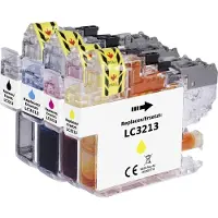 Renkforce Druckerpatrone ersetzt Brother LC-3213BK, LC-3213C, LC-3213M, LC-3213Y Kompatibel Kombi-Pack Schwarz, Cyan, M