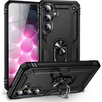 Nalia Cover "RingDefend" - Military Style Panzer Hülle mit Ring Extrem Robust - Kickstand Case