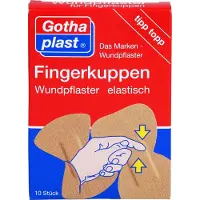 Gothaplast Fingerkuppenwundpfl.elastisch 2 Größen 10 St Pflaster