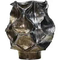 House Doctor Waves Vase Höhe 34 cm grau Stein - , Grau, für Wohnzimmer, Stein, Landhaus / Rustikal