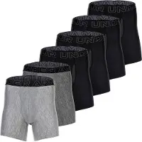 Under Armour Herren Boxershorts, 6er Pack - Performance Tech Boxer Briefs Solid 6 in, Stretch, einfarbig