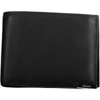Calvin Klein Herrenbrieftasche Schwarz mit RFID-Schutz und Kontrastdetails.