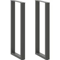 vidaXL Bartischbeine U-Form 2 Stk. Anthrazit 50x(110-111) cm Stahl