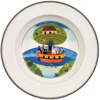Villeroy & Boch Suppenteller "Suppenteller Arche Noah Design Naif ø 21 cm bunt"