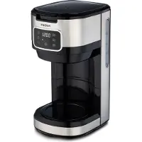 Medion Kaffeemaschine mit Thermoskanne und Timer (Filtermaschine, 10 Tassen, 1,25 Liter, 900 Watt, Timer Zeitschaltuhr, Antitropf, Display, MD11019) edelstahl