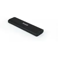 TooQ Shura, SSD-Gehäuse, M.2, PCI Express, 10 Gbit/s, USB Anschluss, Schwarz